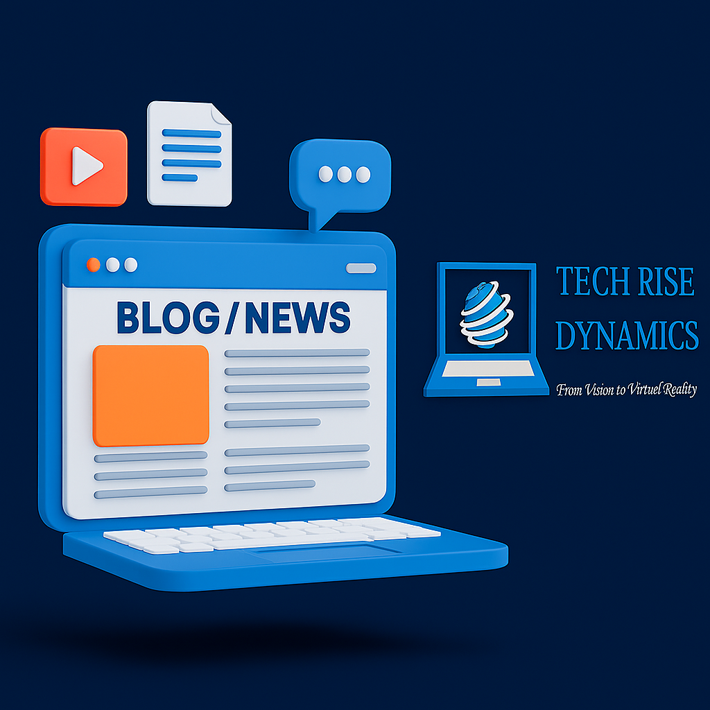 Tech Rise Dynamics – Blog and News Website Development services in Delhi, Noida, Faridabad, Gurugram, Ghaziabad, Lucknow, Kanpur, Jaipur, Patna, Ludhiana, Ayodhya, Mumbai, Bengaluru, Hyderabad, Chennai, Kolkata, Pune, and all over India